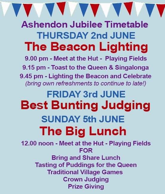 Ashendon Jubilee Poster