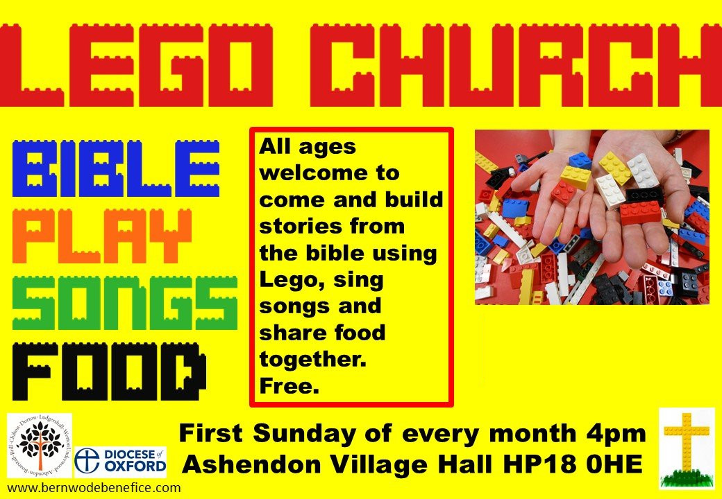 Lego Church - 1st Sunday of the month - Ashendon at 4pm