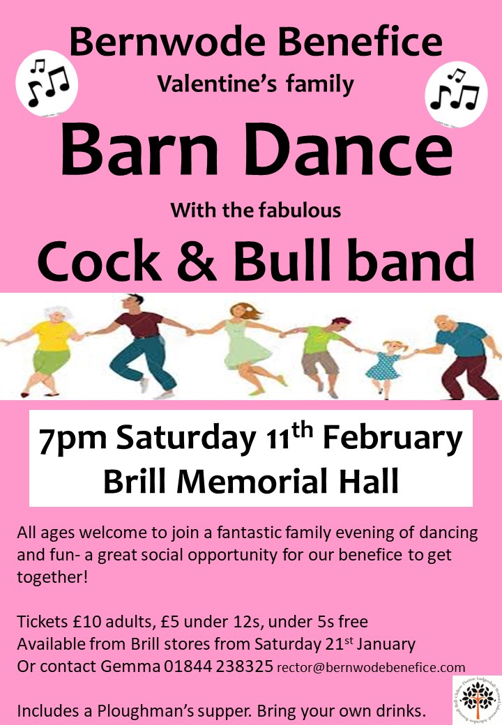Barn Dance - 11 Feb - 7pm - Brill Memorial Hall