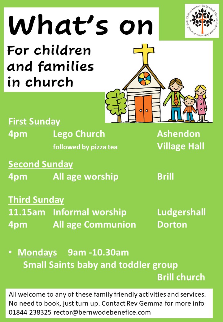 Children and Families in church poster