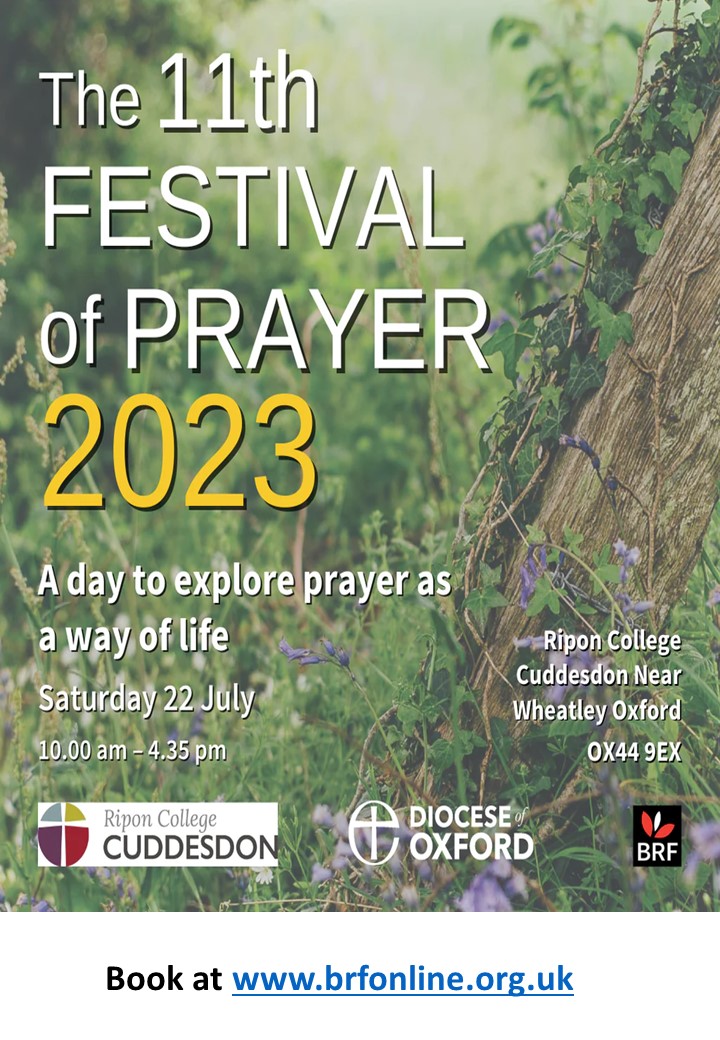 Festival of prayer - 22 July - 10am - Ripon College, Cuddesdon