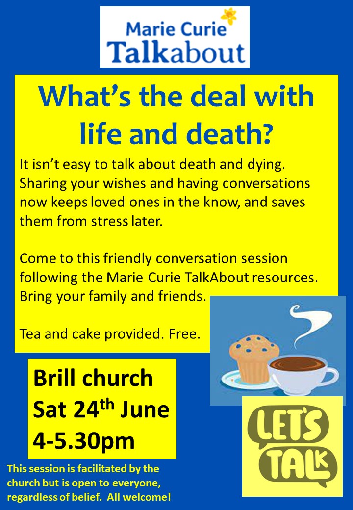 What's the deal with life and death - 24 June - 4pm - Brill