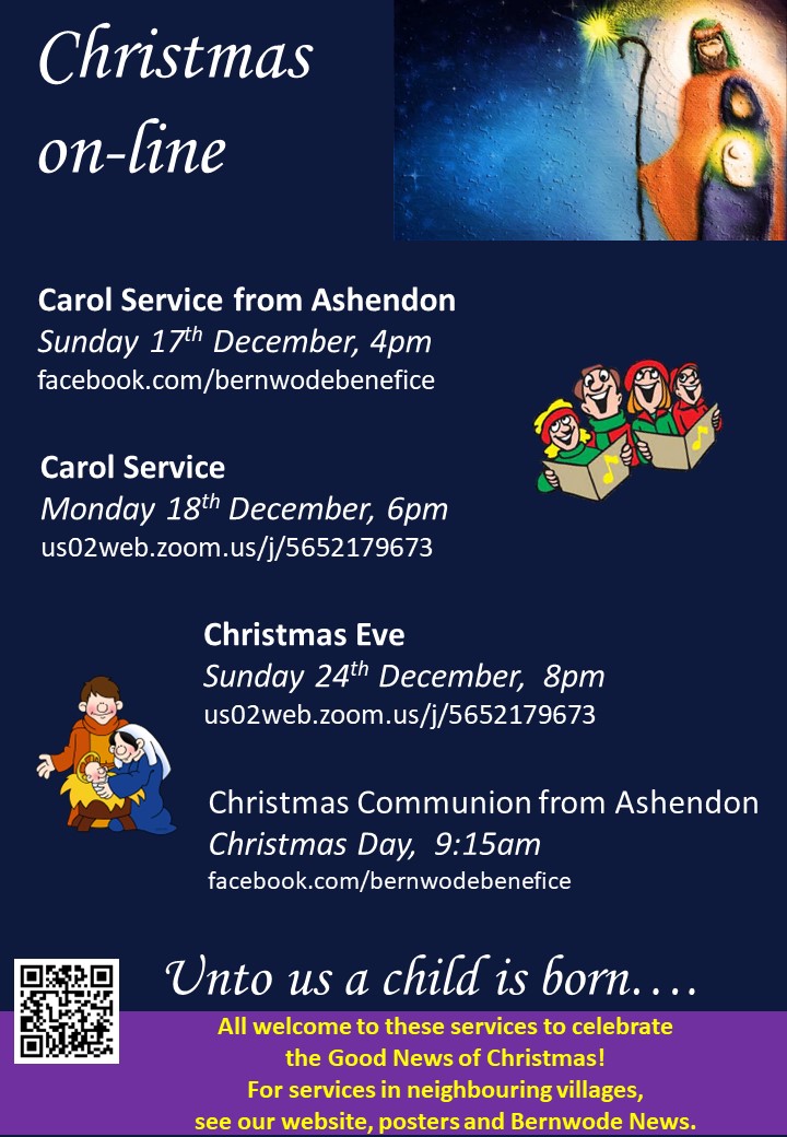 on-line Christmas services in the benefice