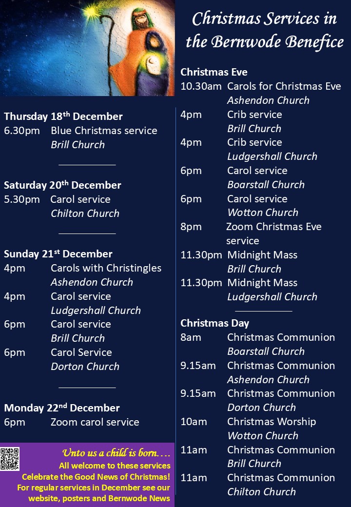 Christmas services from 18 Dec