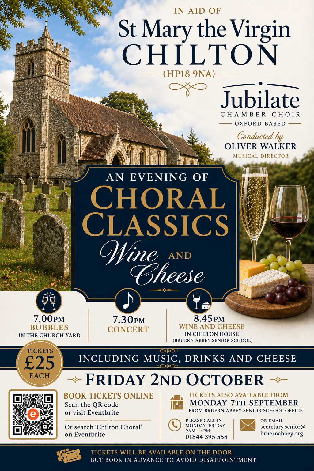 An evening of choral classics - Jubilate Chamber Choir - Friday 2nd October at 7pm - Chilton Church, HP18 9 NA